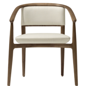 Chaise Sinbad blanche avec bras