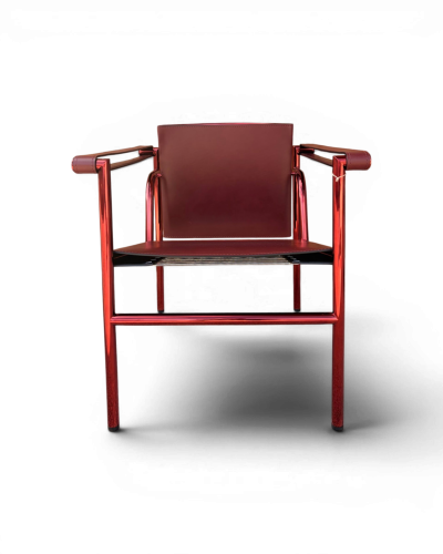 CHAISE LC1 EDITION LIMITEE – Edition anniversaire 60 ans. Coloris rouge. 2